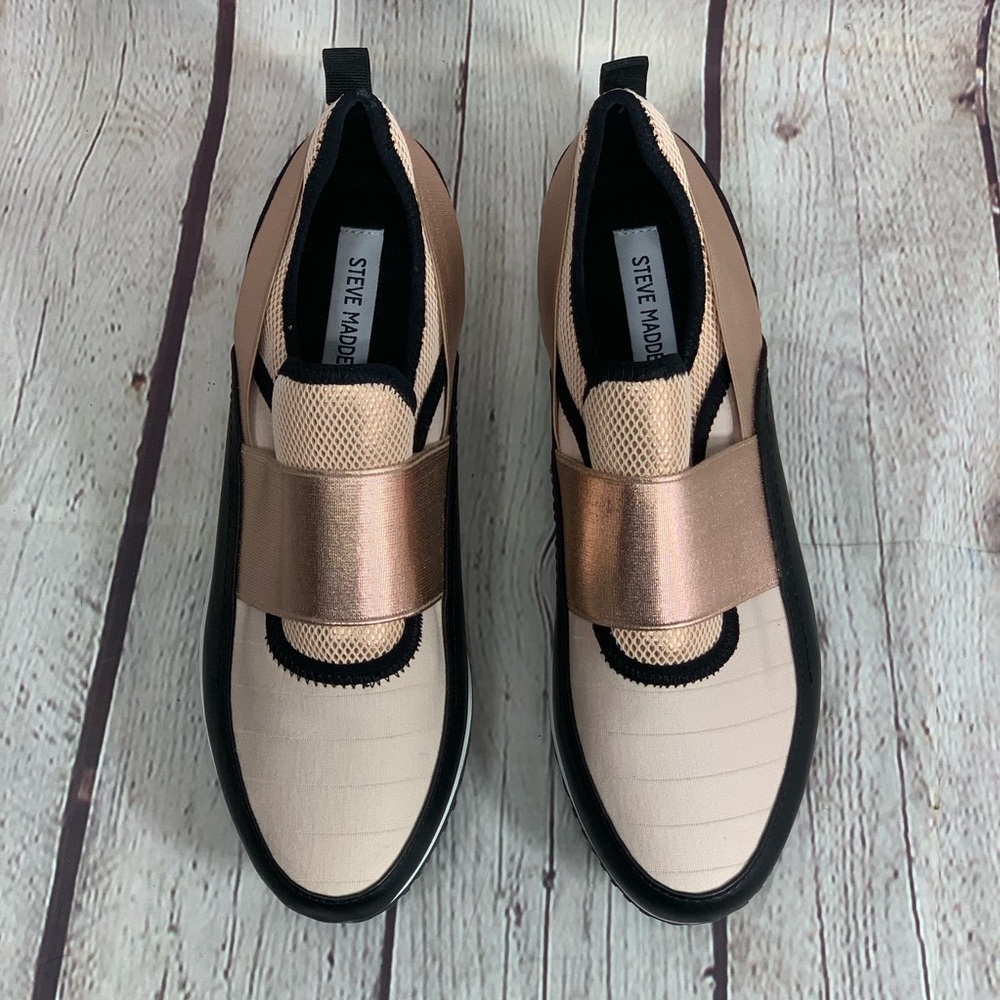 NEW Steve Madden Pink Metallic Black Two Tone Kyra